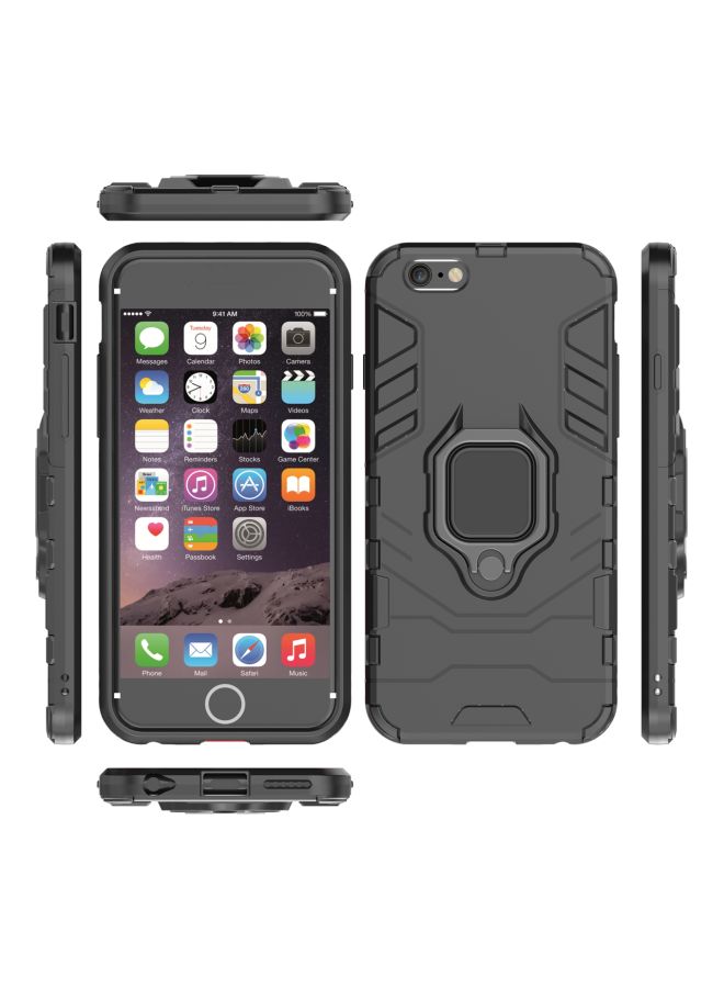 Magnetic Hard Case With Ring Holder For Apple iPhone 6Plus/6S Plus Black/Grey - Image 3