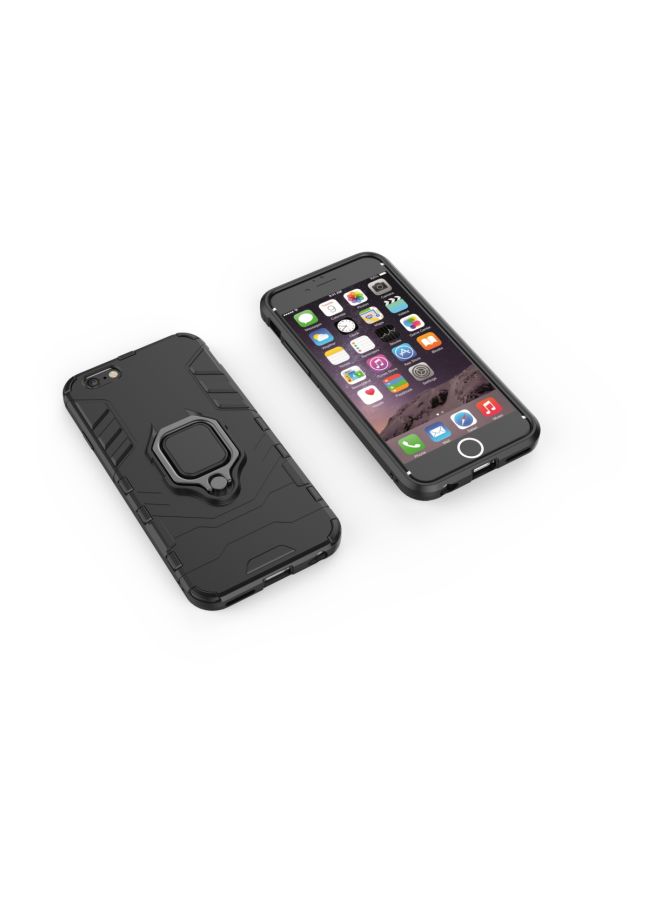Magnetic Hard Case With Ring Holder For Apple iPhone 6Plus/6S Plus Black/Grey - Image 4