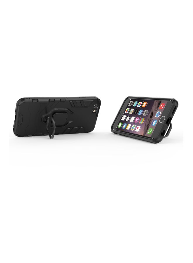 Magnetic Hard Case With Ring Holder For Apple iPhone 6Plus/6S Plus Black/Grey - Image 5