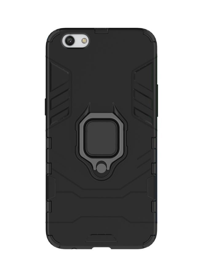 Ring Holder Case Cover For OPPO R9S Black - Image 1