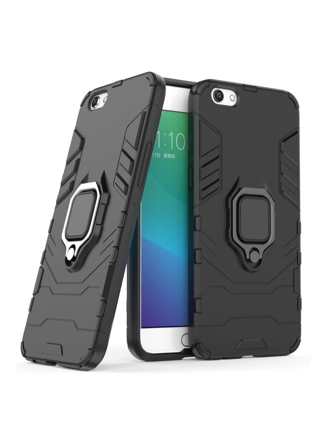 Ring Holder Case Cover For OPPO R9S Black - Image 3