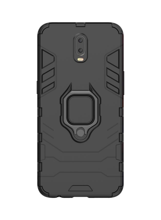 Magnetic Hard Case Cover With Finger Ring Holder For OPPO R17 Black - Image 1