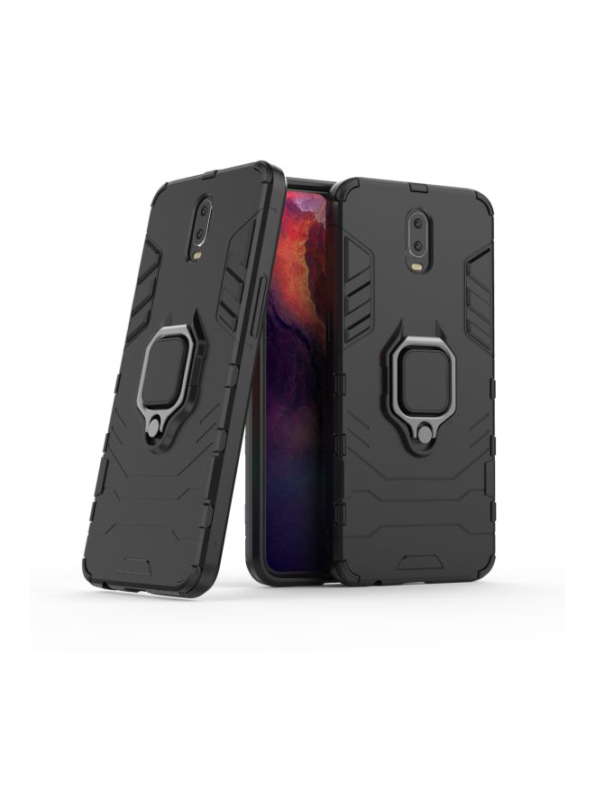 Magnetic Hard Case Cover With Finger Ring Holder For OPPO R17 Black - Image 2