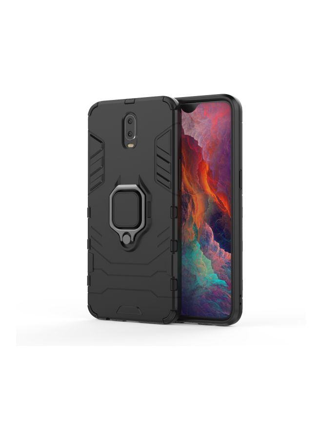 Magnetic Hard Case Cover With Finger Ring Holder For OPPO R17 Black - Image 3