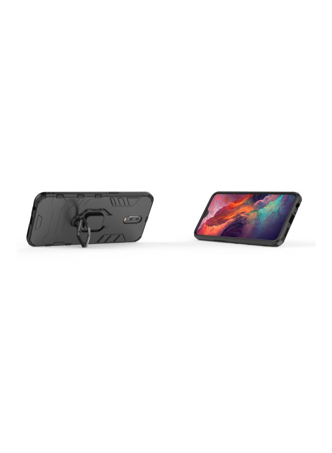 Magnetic Hard Case Cover With Finger Ring Holder For OPPO R17 Black - Image 5