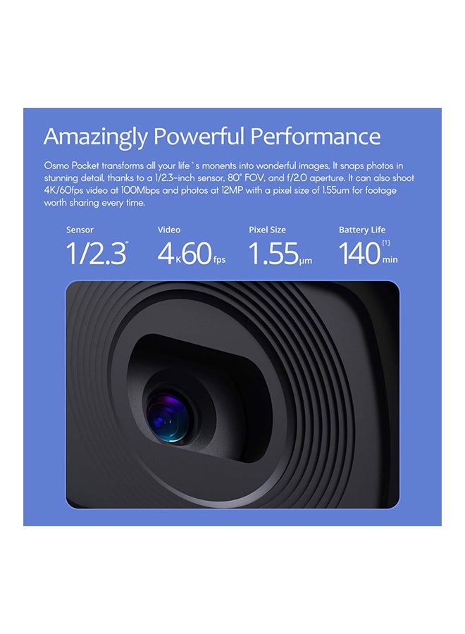 Pocket Handheld 3 Axis Stabilized Camera