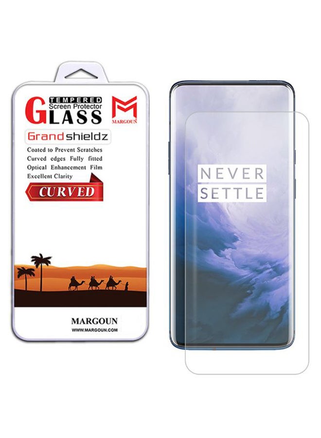 MARGOUN 3D Curved Tempered Glass Screen Guard For OnePlus 7 Pro Clear - Image 2