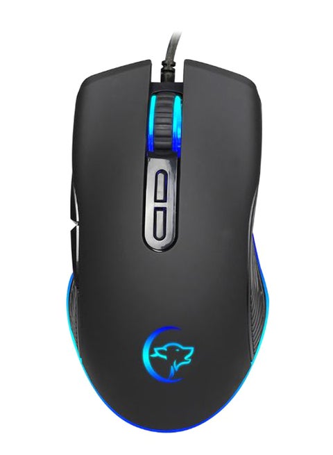 Adjustable RGB Backlit Gaming Mouse Blue/Black