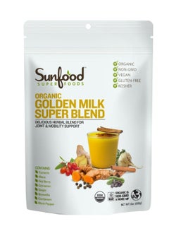 sunfood superfoods Organic Golden Milk Super Blend 168 grams  - Image 1