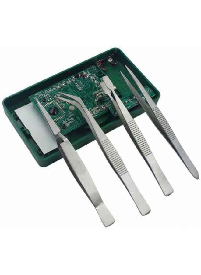4-Piece Precision Tweezer Tool Silver 100grams  - Image 5