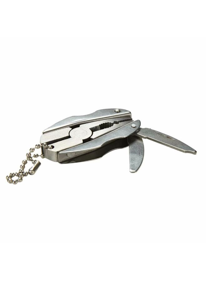 2-In-1 Keychain With Screwdriver Tool Set Silver 80grams - Image 2