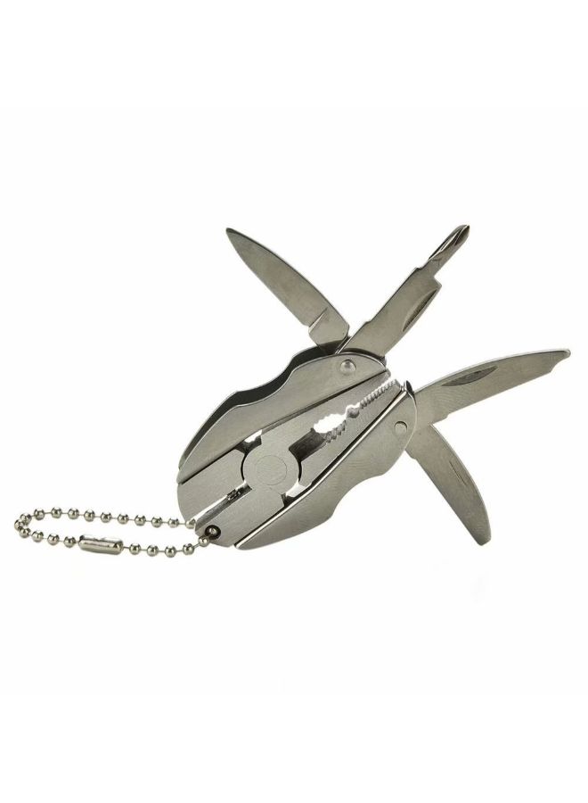 2-In-1 Keychain With Screwdriver Tool Set Silver 80grams - Image 3