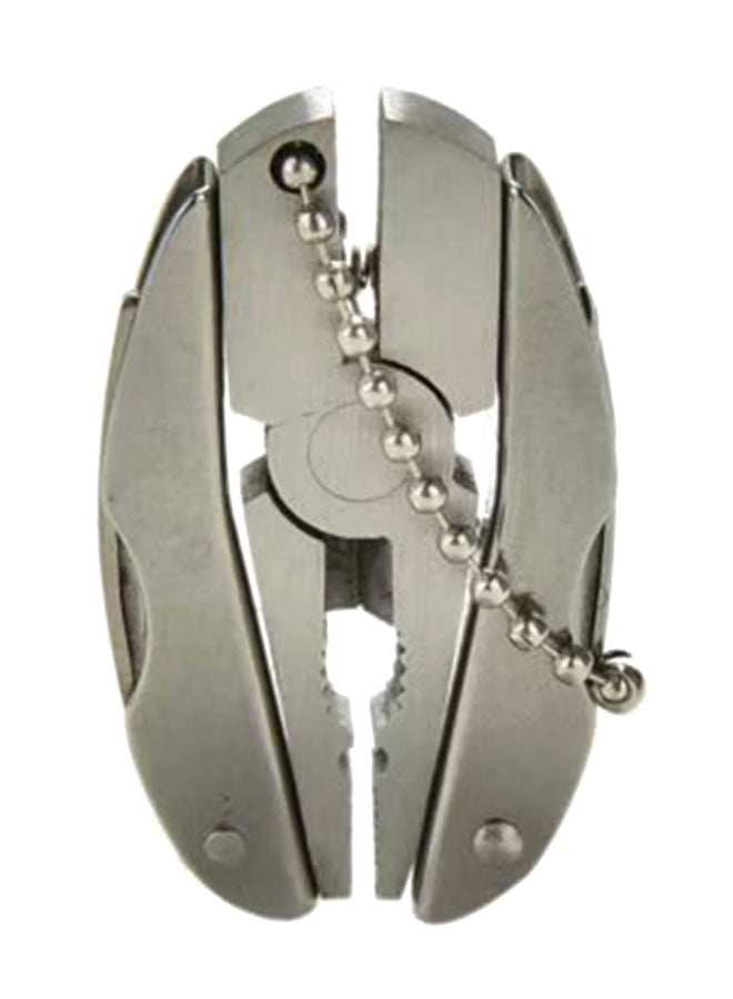 2-In-1 Keychain With Screwdriver Tool Set Silver 80grams - Image 1