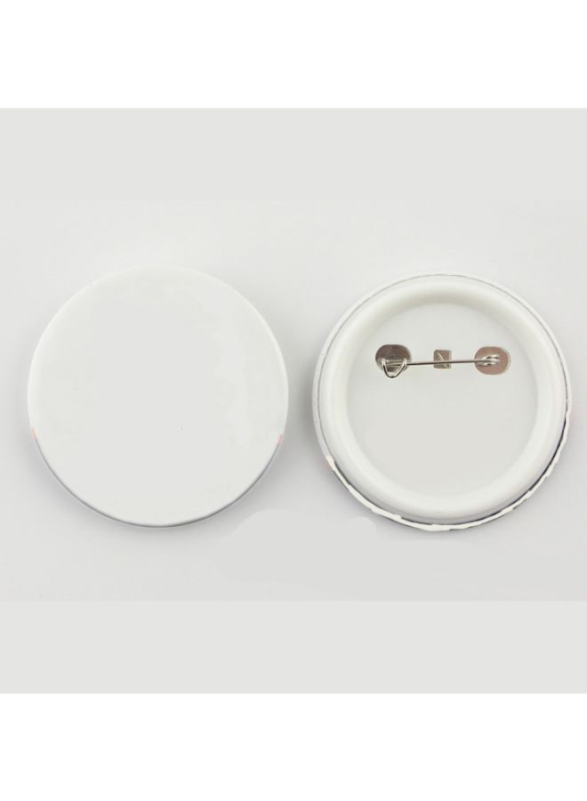 100-Piece Pin Bag Button Batch White  - Image 3
