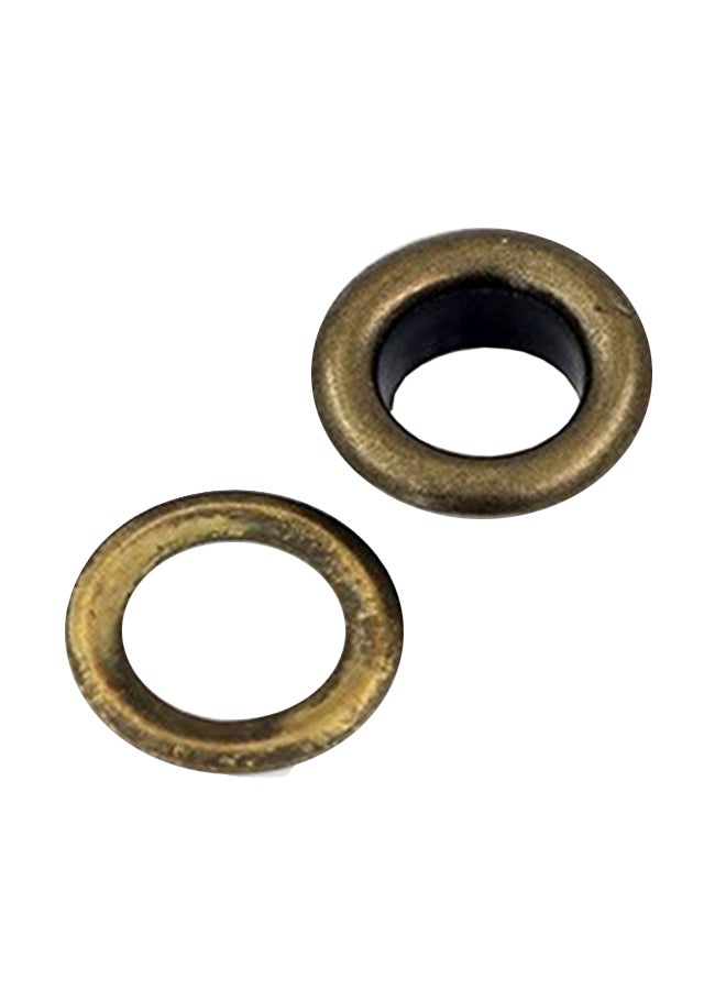 100-Piece Portable Eyelets For Canvas Clothes And Leather Antique-brass - Image 1