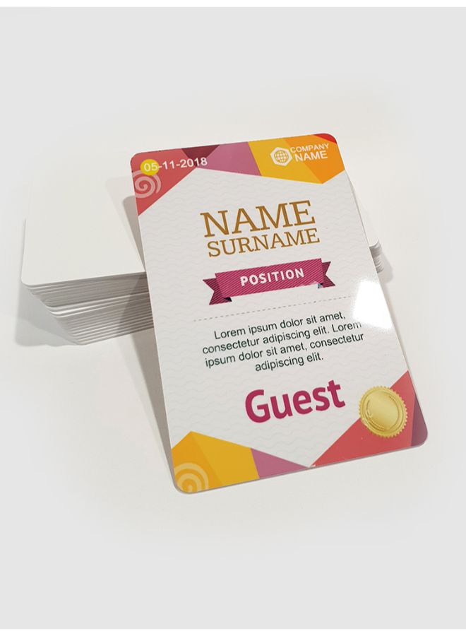 50-Piece Inkjet Printable Pvc Card White  - Image 3