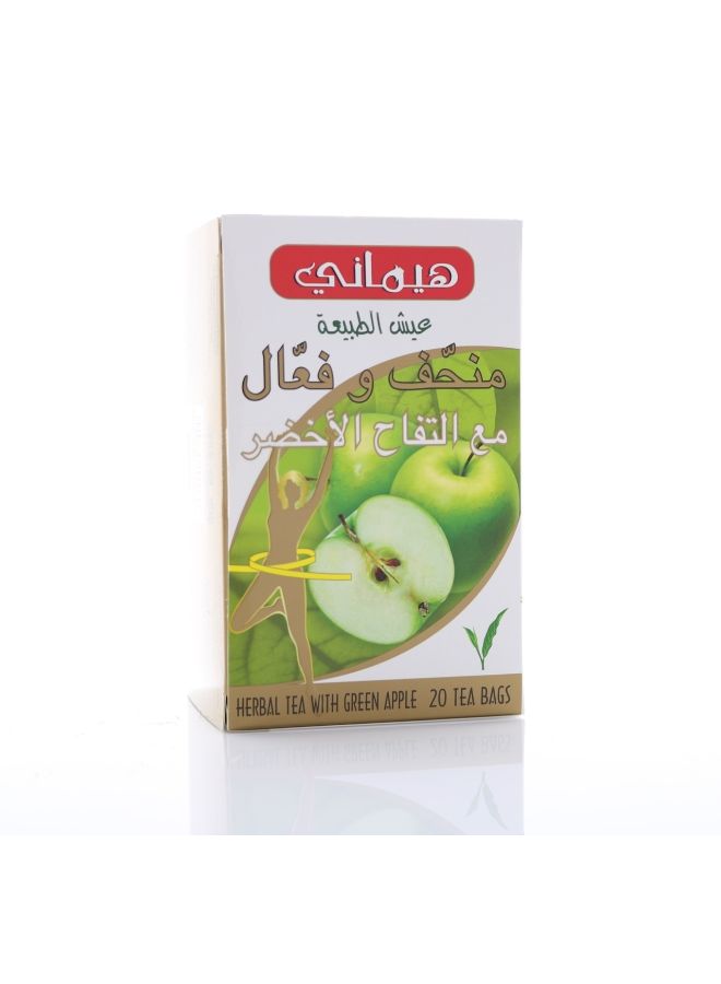 هيماني - شاي سليم آند سمارت بالتفاح الأخضر 20 كيساً 40غرام - Image 1