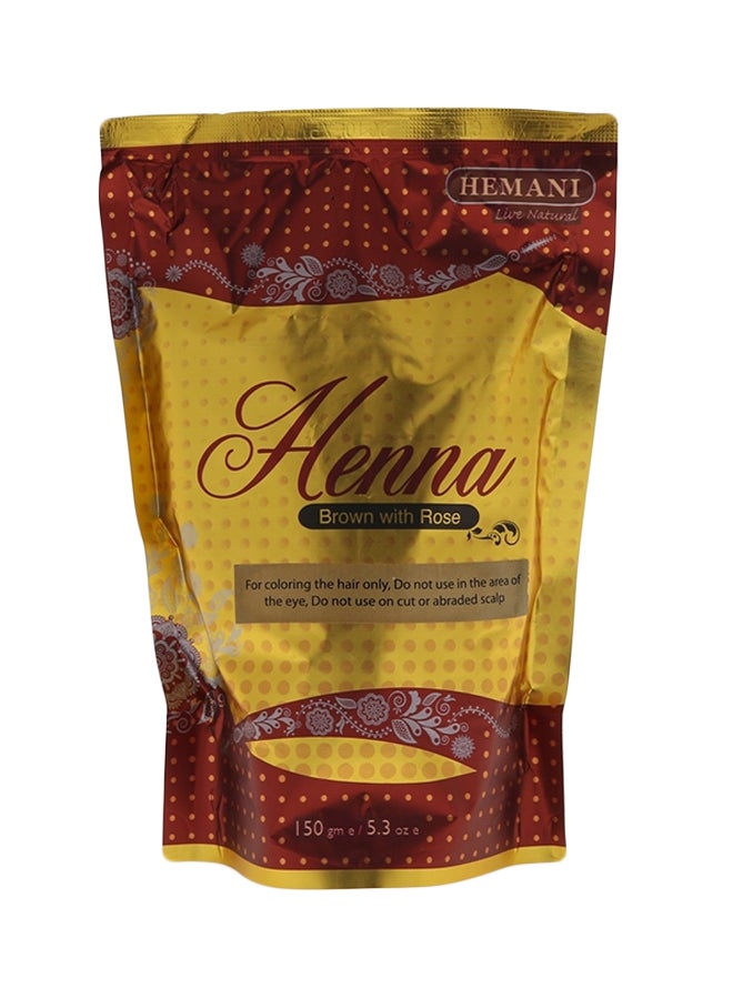 HEMANI Henna Powder With Rose Brown 150grams - Image 1