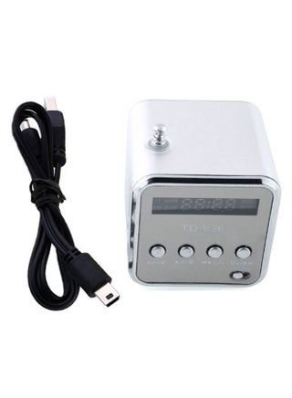 TF USB Speaker Music Player Portable FM Radio For iPod/iPhone MP3/MP4 PC Silver - v1559840264/N26393685A_1