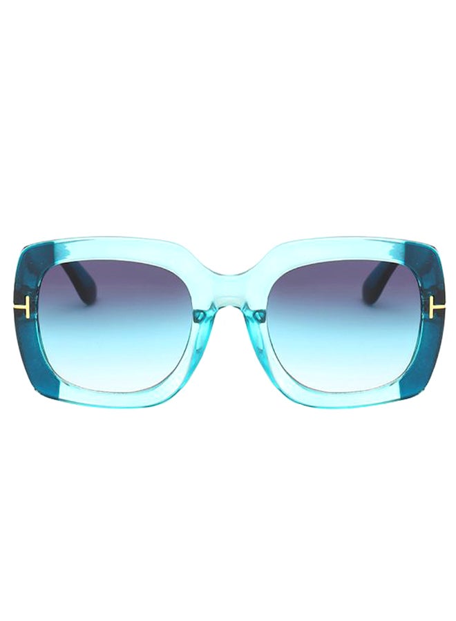 Women's Fashion Square Frame Sunglasses - Lens Size: 62 mm