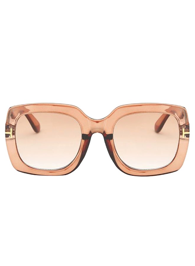 Women's Fashion Square Frame Sunglasses - Lens Size: 62 mm