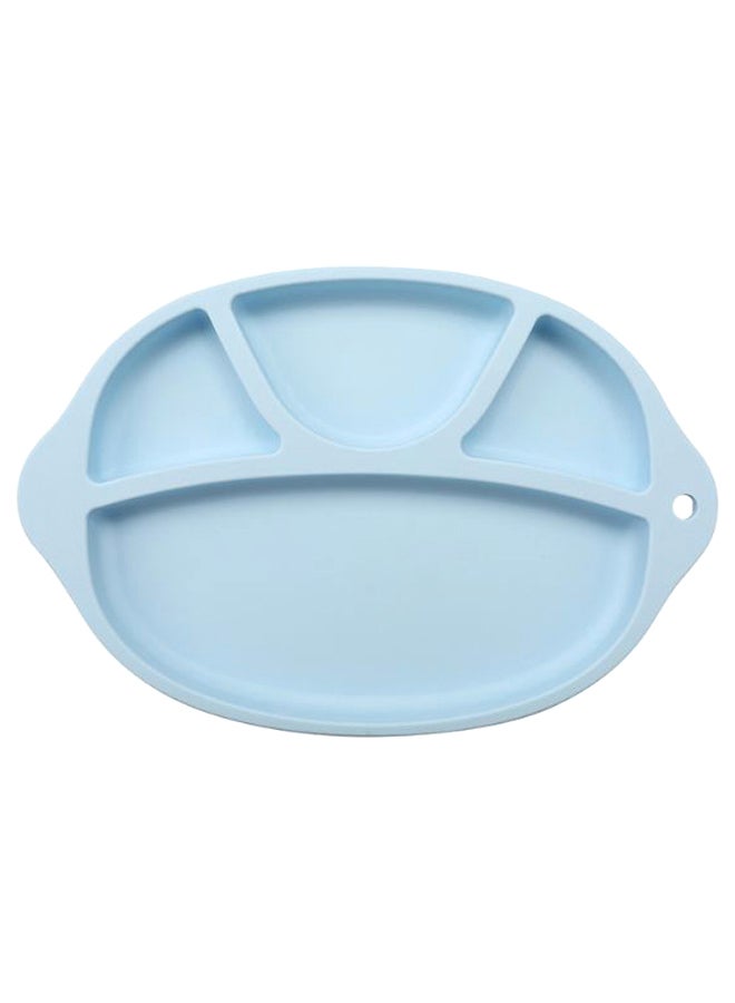 4-Compartment Dinner Plate Blue 27.5 x 18.2centimeter