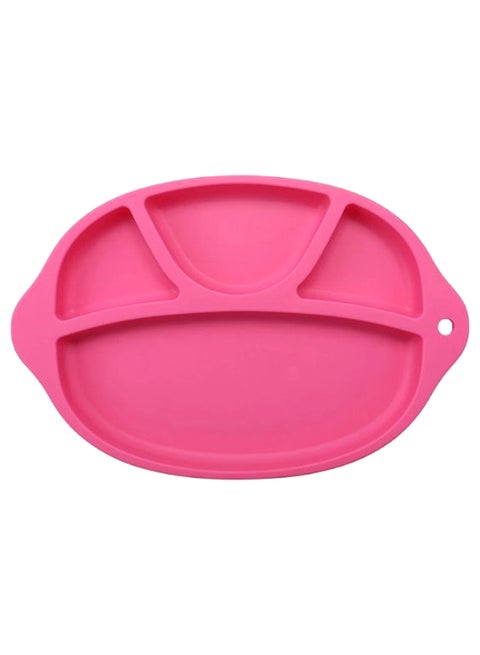 4-Compartment Infant Dinner Plate Red 27.5 x 18.2cm