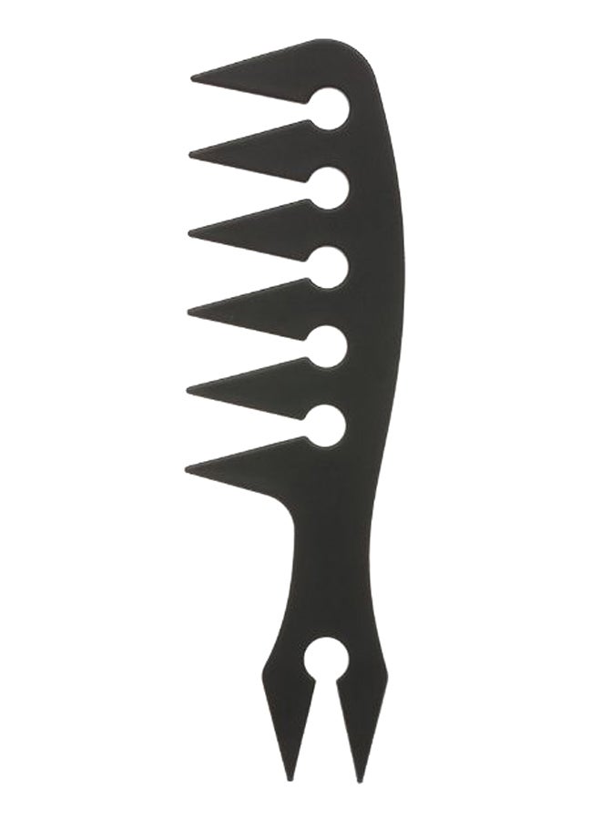 مشط كلاسيكي بأسنان عريضة وكبيرة أسود 14.5 x 4سم