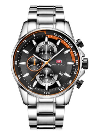 men Speedometer Calendar Luminous Stainless Steel Chronograph Watch - MF0218G - v1559849672/N26484612A_1