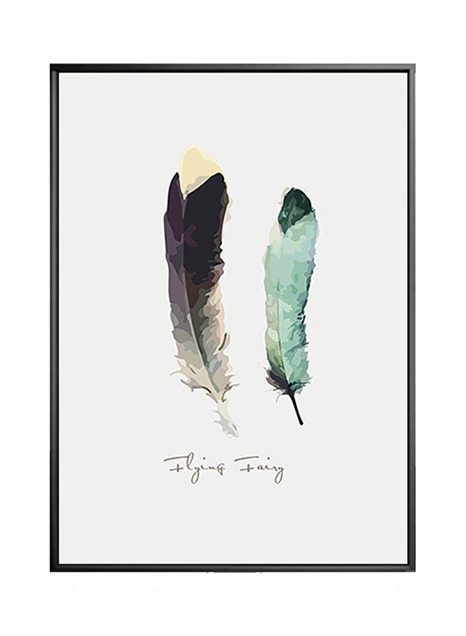 Feather Living Room Wall Sticker Art Multicolour 40 x 60cm