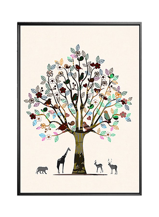 Tree Living Room Wall Sticker Art Multicolour 40 x 60cm