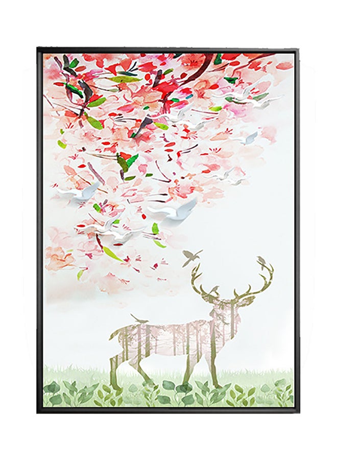 Deer Living Room Wall Sticker Art Multicolour 40 x 60cm