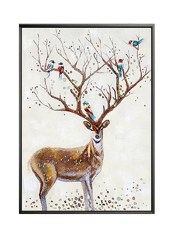 Deer Living Room Wall Sticker Art Multicolour 40 x 60cm