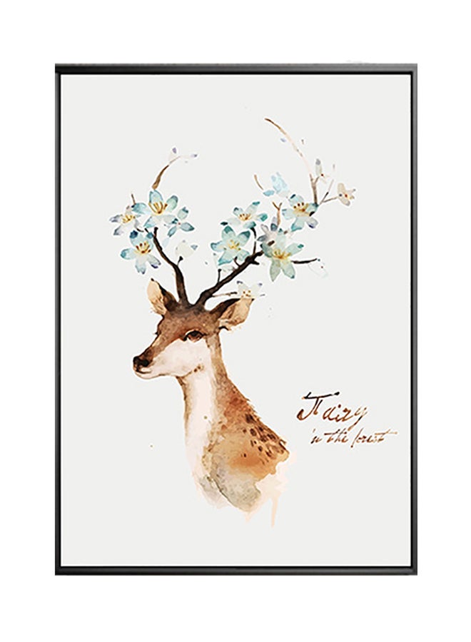 Deer Living Room Wall Sticker Art Multicolour 40 x 60cm