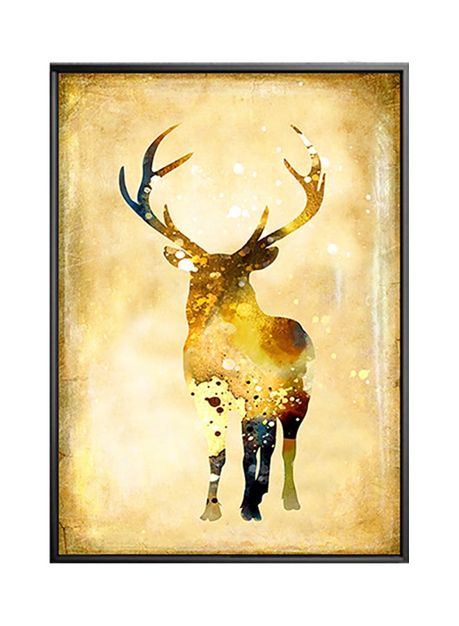Deer Living Room Wall Sticker Art Multicolour 40 x 60cm