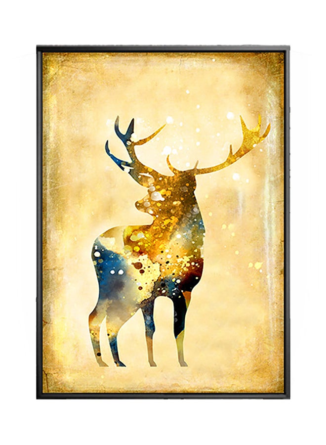 Deer Living Room Wall Sticker Art Multicolour 40 x 60cm