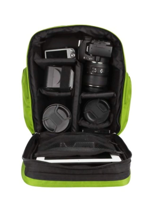 VanGoddy - Protective Backpack For Konica Minolta Maxxum 7D (Dynax 7D / Alpha-7 Digital) Digital SLR Camera With Mini Tripod And Screen Protector Green/Black - Image 1