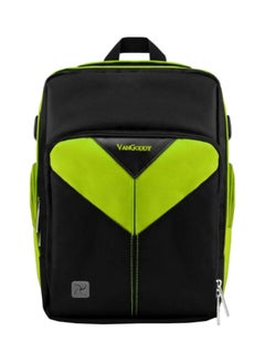 Protective Backpack For Konica Minolta Maxxum 7D (Dynax 7D / Alpha-7 Digital) Digital SLR Camera With Mini Tripod And Screen Protector Green/Black