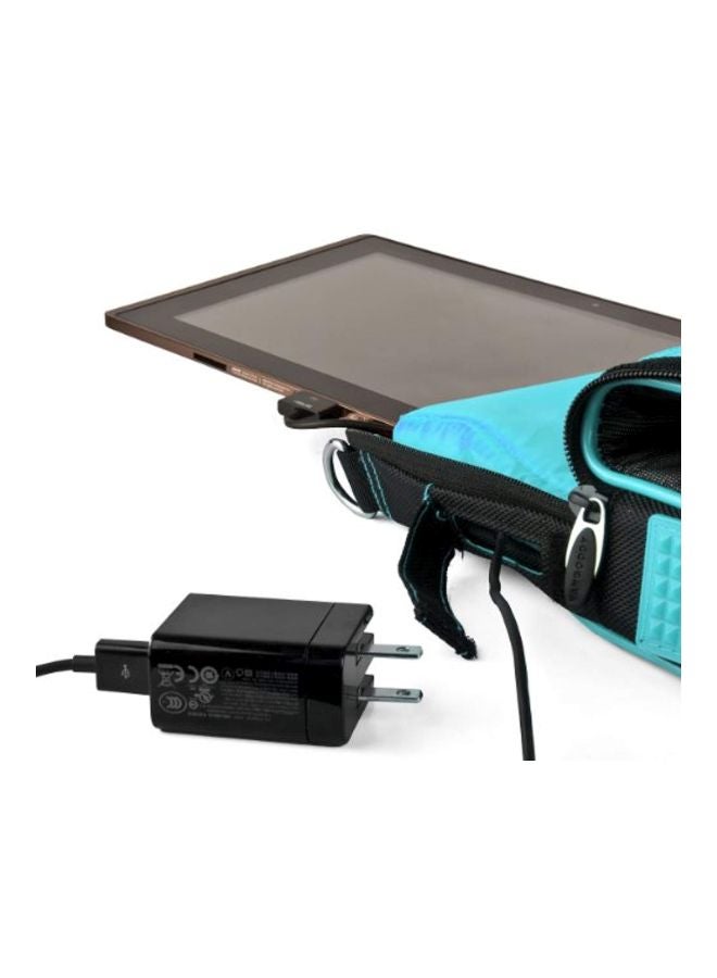VanGoddy - Protective Bag For Quantum View QS-1035-Z3745D 10.1-Inch Black/Grey/Aqua Blue - Image 1
