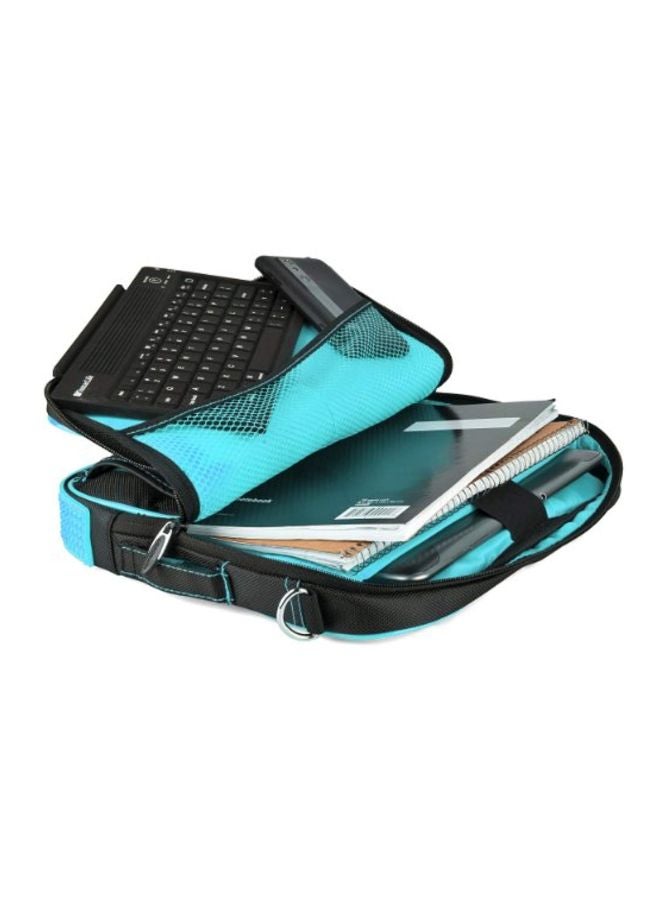VanGoddy - Protective Bag For Quantum View QS-1035-Z3745D 10.1-Inch Black/Grey/Aqua Blue - Image 1