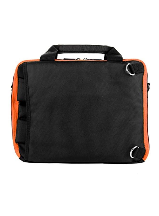 VanGoddy - Shoulder Bag Backpack For HP Chromebook Series Upto 13.75-Inch Laptops Black/Orange - Image 1