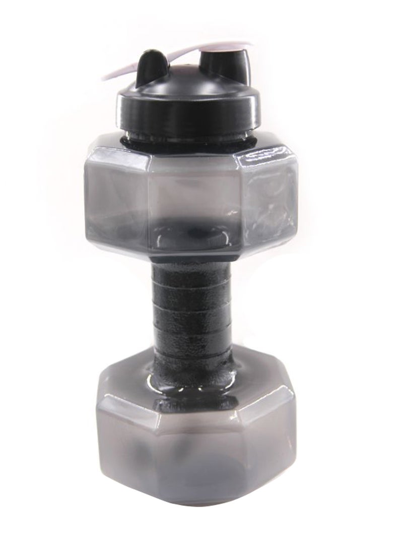 Generic - Dumbbell Shape Water Bottle Grey/Black 100grams - Image 1
