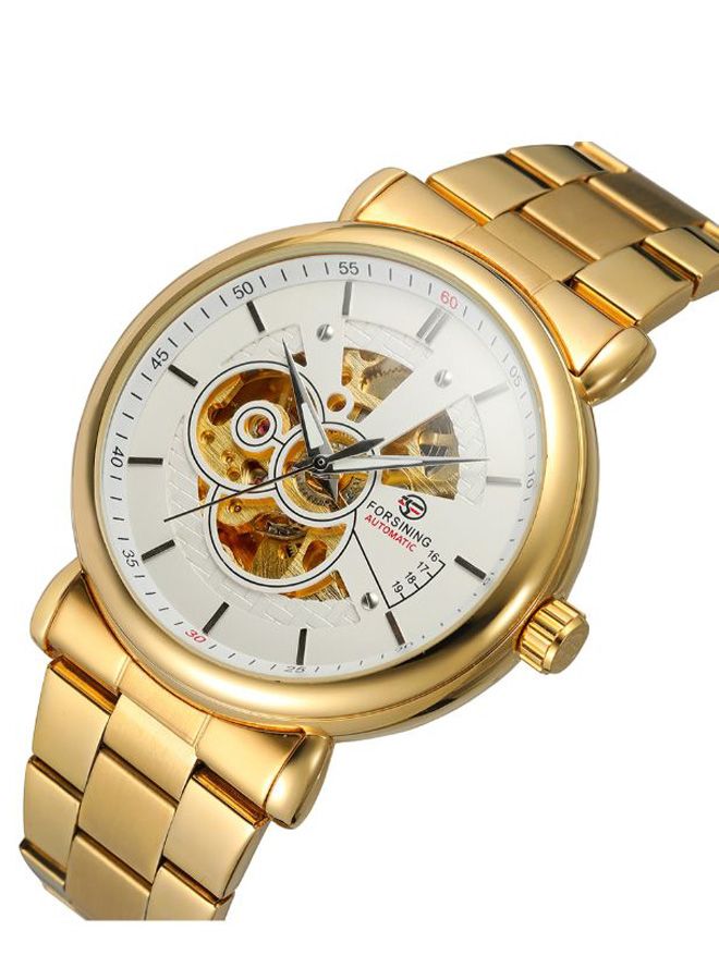 men Stainless Steel Analog Watch Forsining 726 - 44 mm - Gold - v1559895763/N26325412A_2