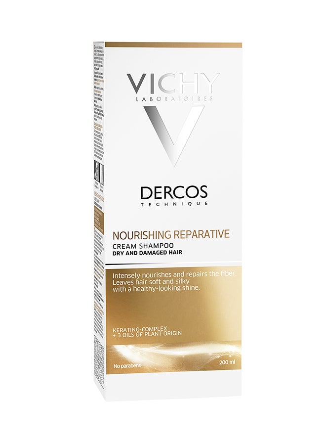 Dercos Nourishing And Reparative Cream Shampoo 200ml