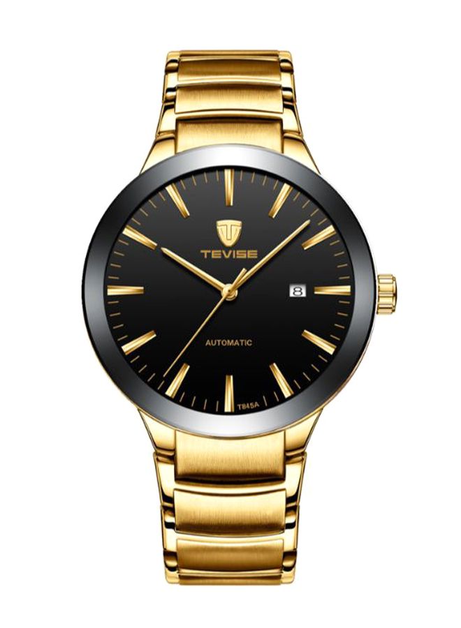 تيفيز ساعة يد بعقارب وسوار من الاستانلس ستيل طراز t845a للرجال - Image 1