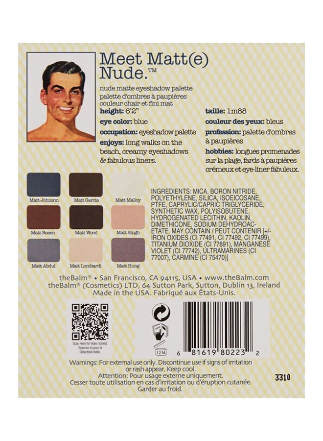 theBalm Meet Matt(e) Eyeshadow Palette Nude - Image 4