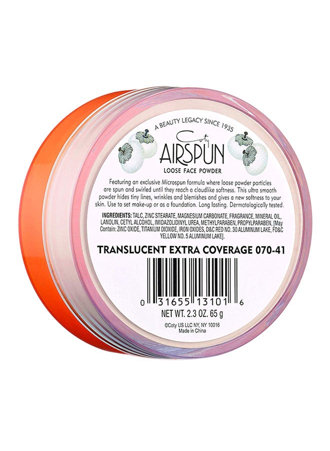 Coty Airspun - Airspun Extra Coverage Loose Face Powder Translucent - Image 1