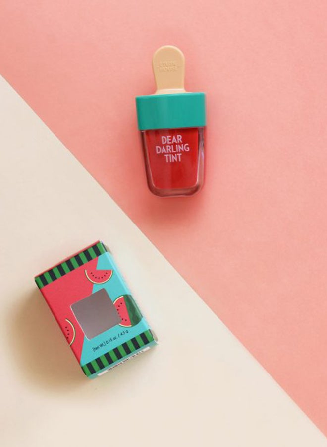 ETUDE HOUSE - Dear Darling Water Gel Tint Lip Gloss RD307 Watermelon 4.5g RD307 Watermelon - Image 1