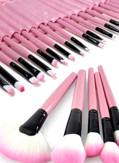 L'CHEAR 32-Piece Professional Makeup Brush Set Pink/Black/White  - Image 5