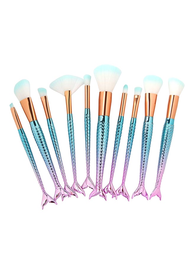 MAANGE - 10 Piece Make Up Brush Set Multicolor - Image 1